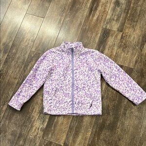 Eddie Bauer Purple Leopard Print Kids Jacket